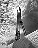 Skis in Snow, Matted Size 11"x14"