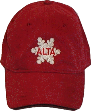  Red Cap with Alta Snowflake