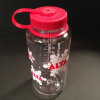 Clear 32oz. Wide Mouth Nalgene Bottle w/ Red Top